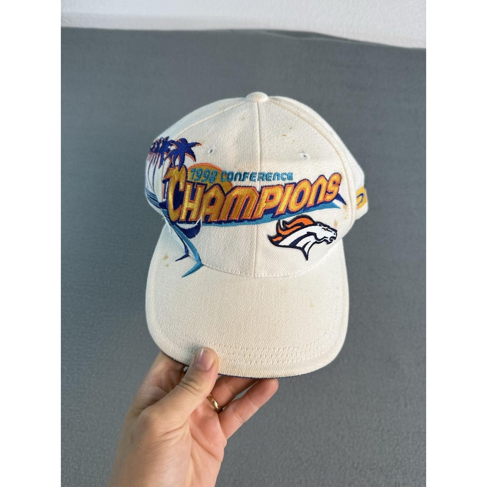 Vintage Denver Broncos Hat Cap Strap Back Mens One Size NFL Sports Specialties